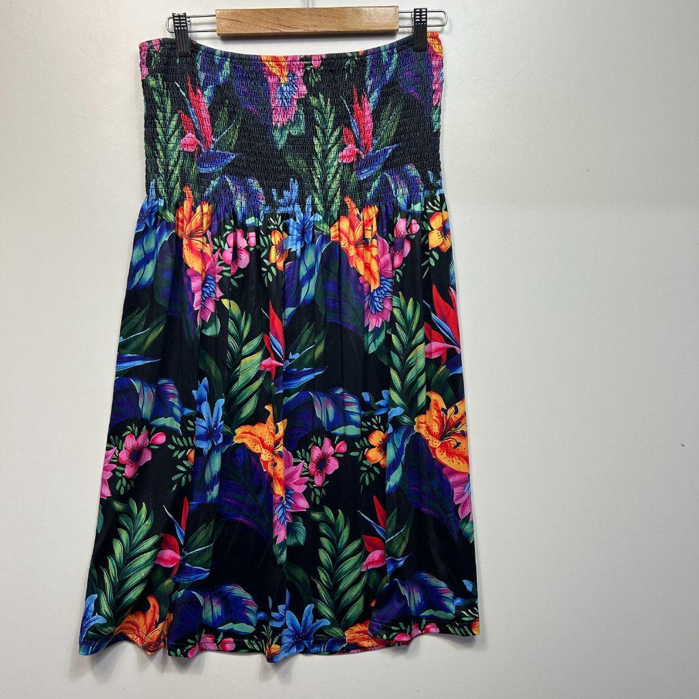 Multicoloured Floral Skirt - Size 2XL