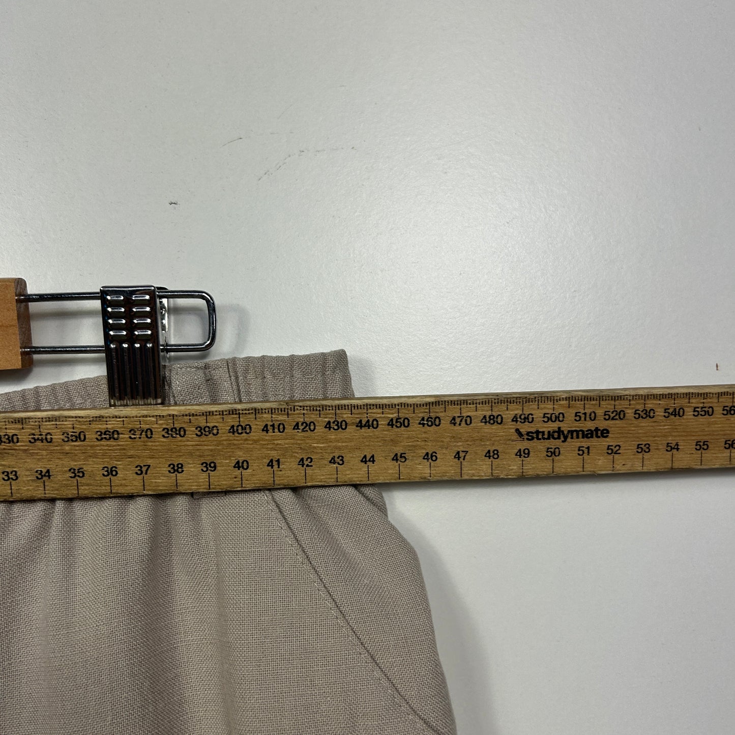 Millers Beige Linen Shorts - Size 16