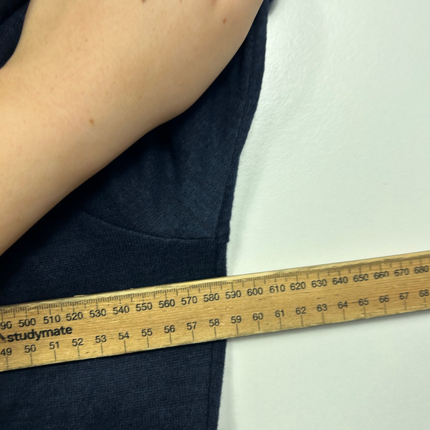 Millers Woman Navy Brushed Knit Cowl Neck Top - Size 20