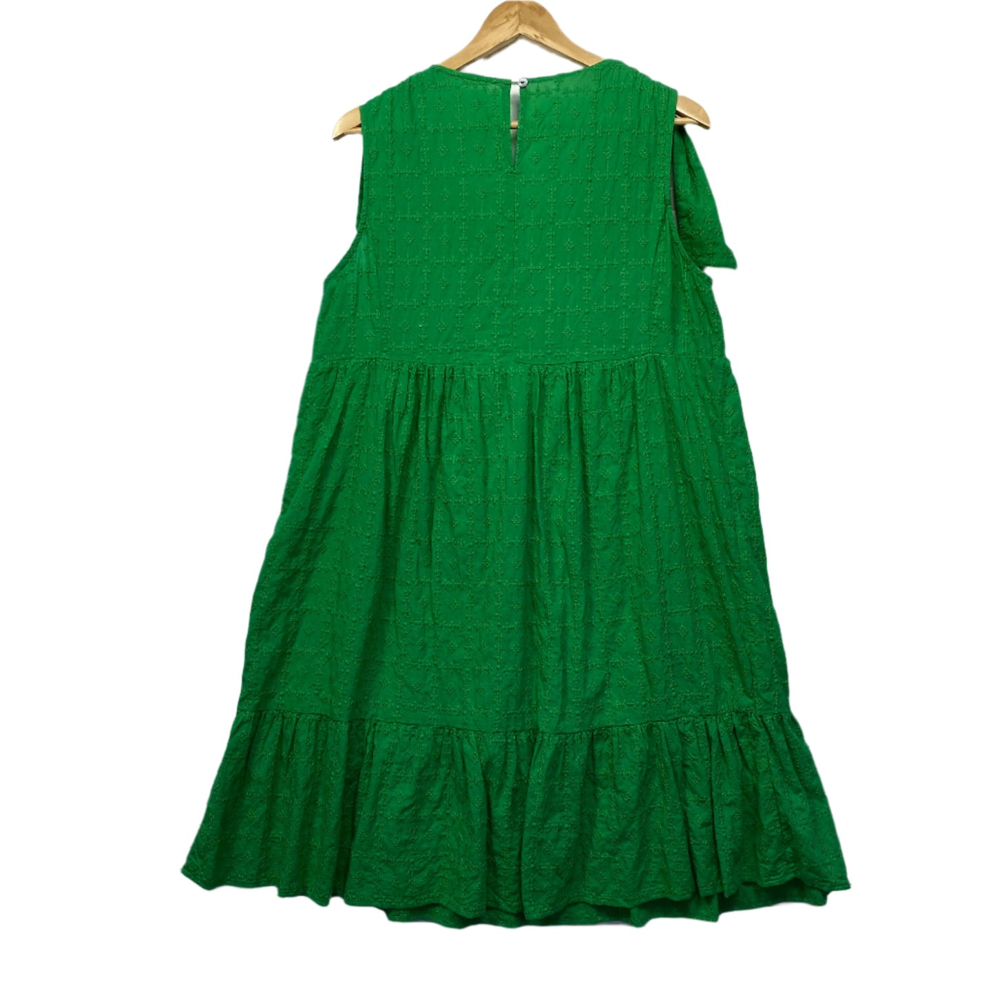 Worthier Dress Size Large Sleeveless Green Midi Length