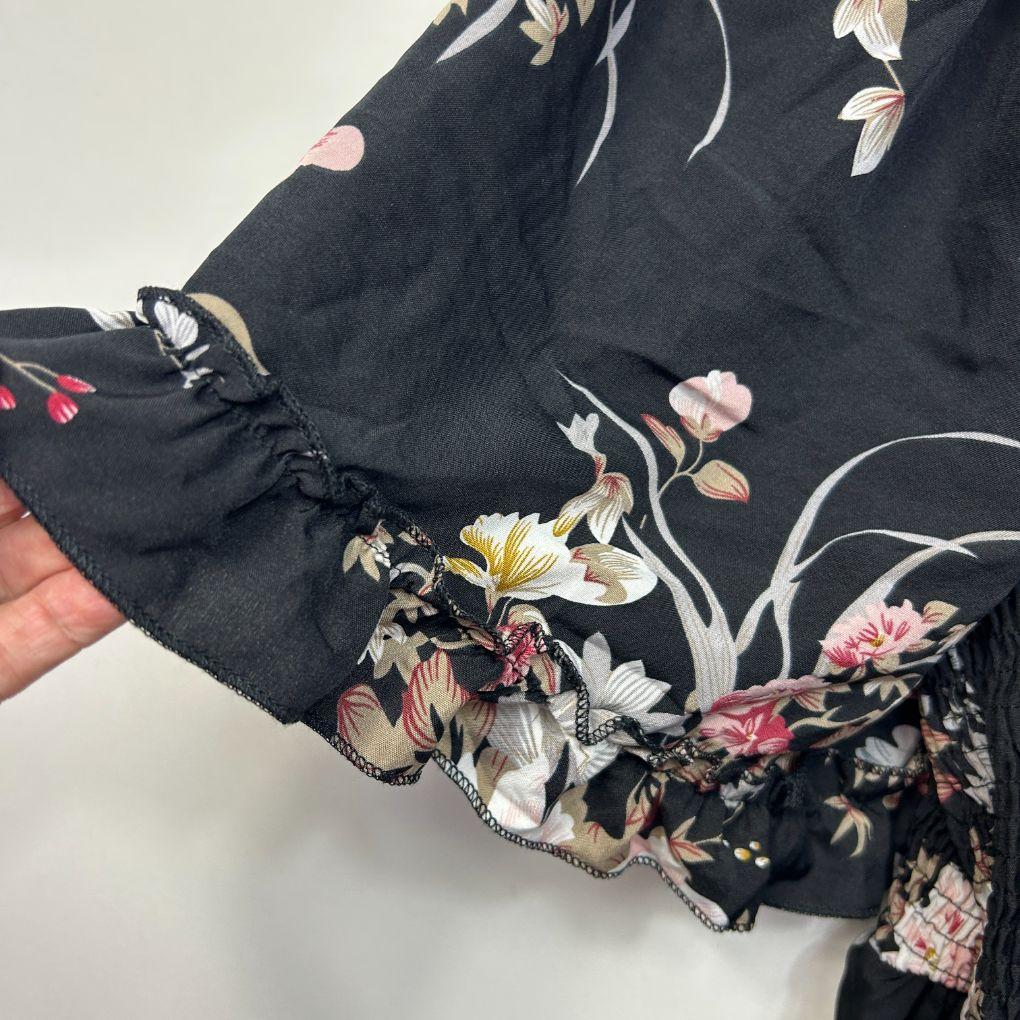 Black Floral Dress - Size 2XL