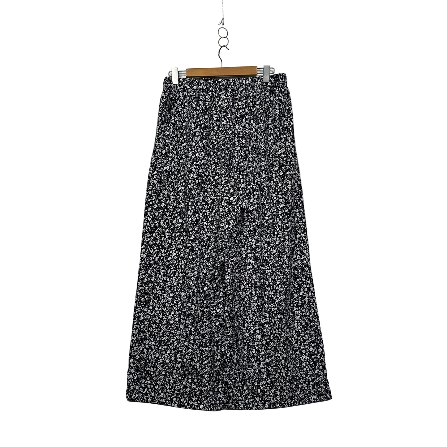 Shein Curve Black Floral Wide-Leg Pants - Size 0XL