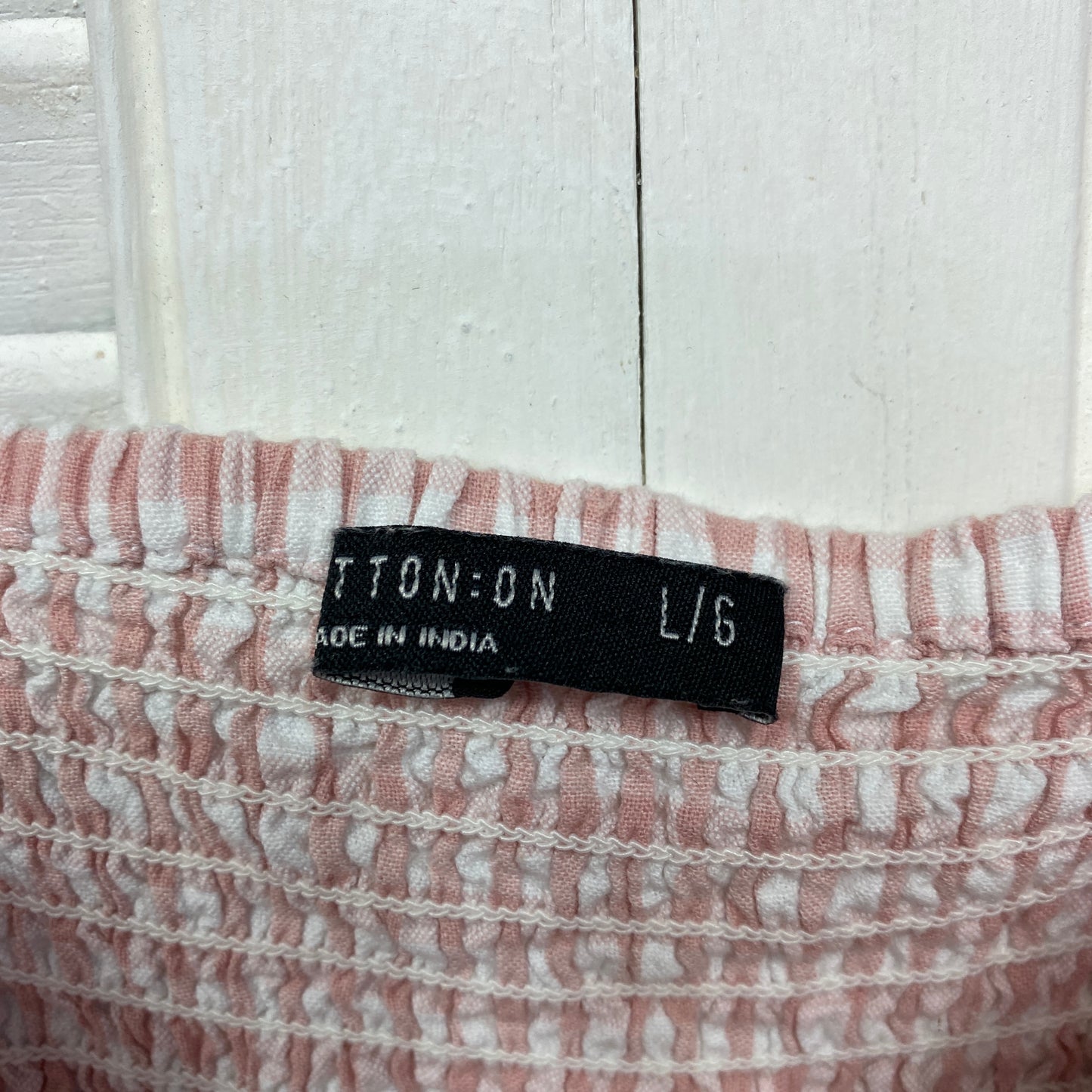 Cotton On Dress Size 14 Pink Gingham Check