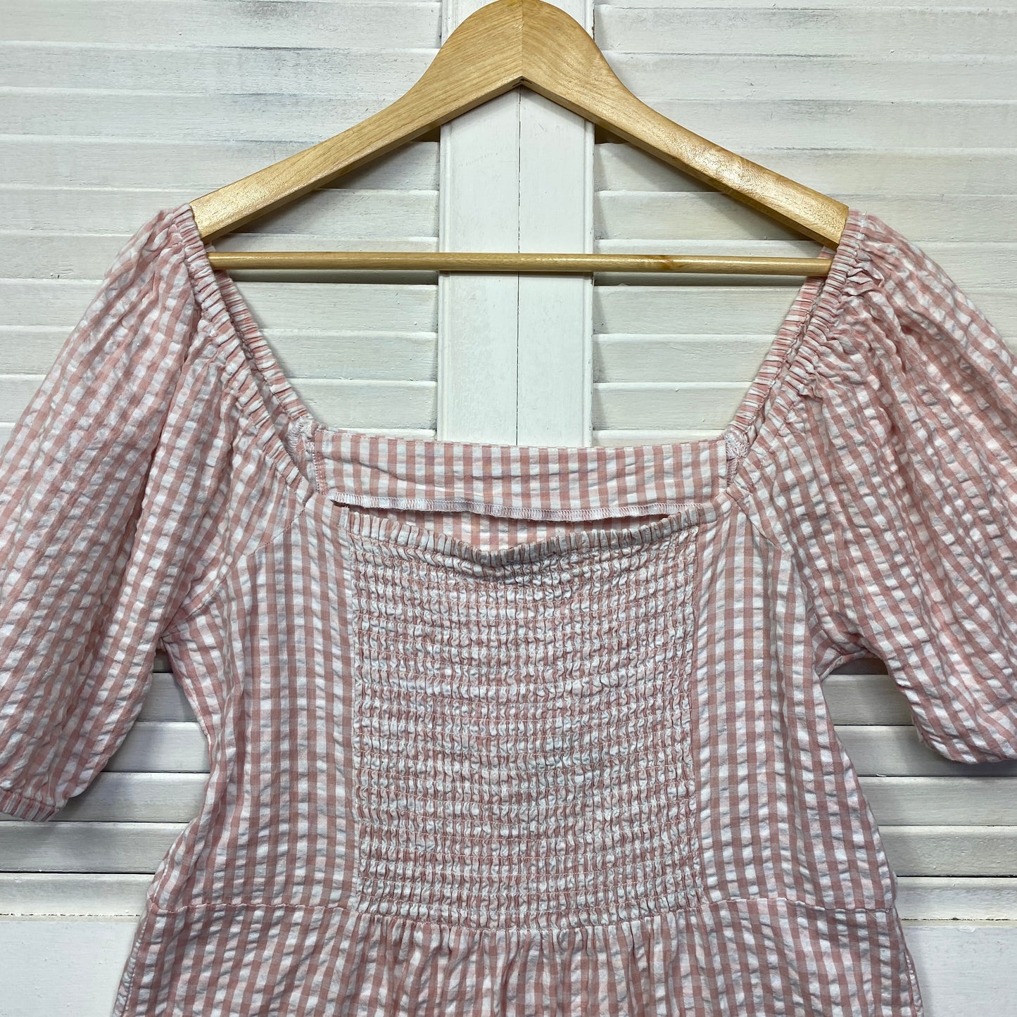 Cotton On Dress Size 14 Pink Gingham Check