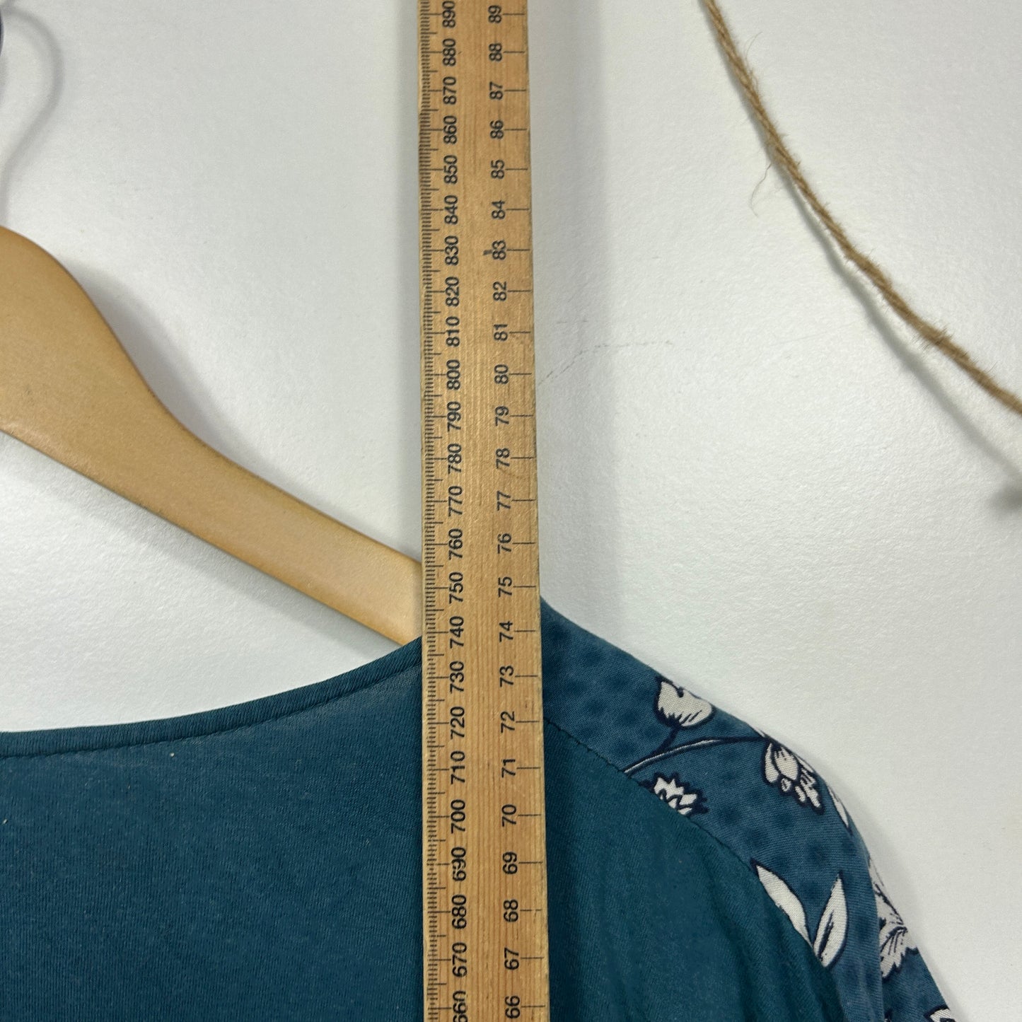 Autograph Teal Floral Print Short Sleeve Top 18/20?