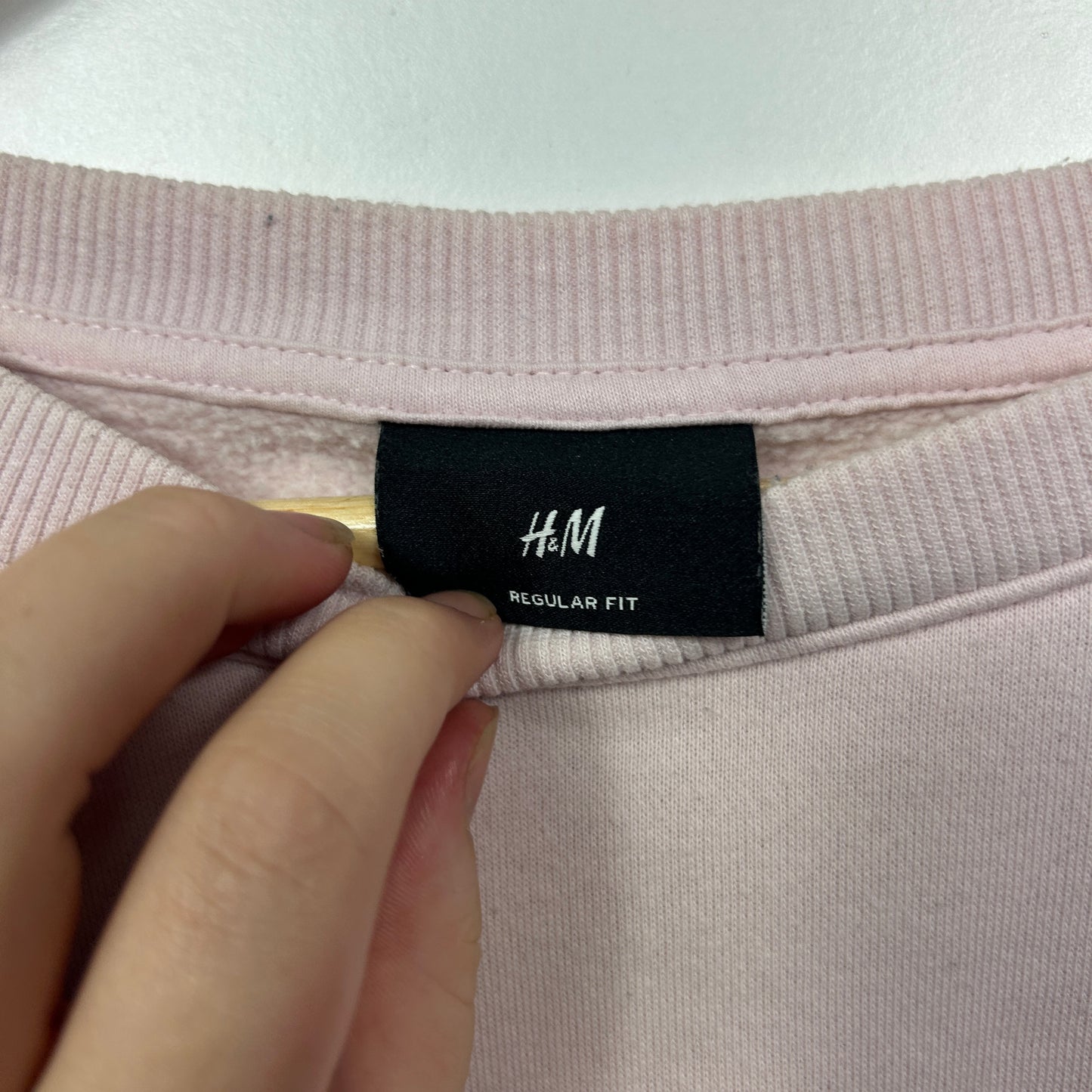 H&M Pink Long Sleeve Sweatshirt Jumper - Size XL