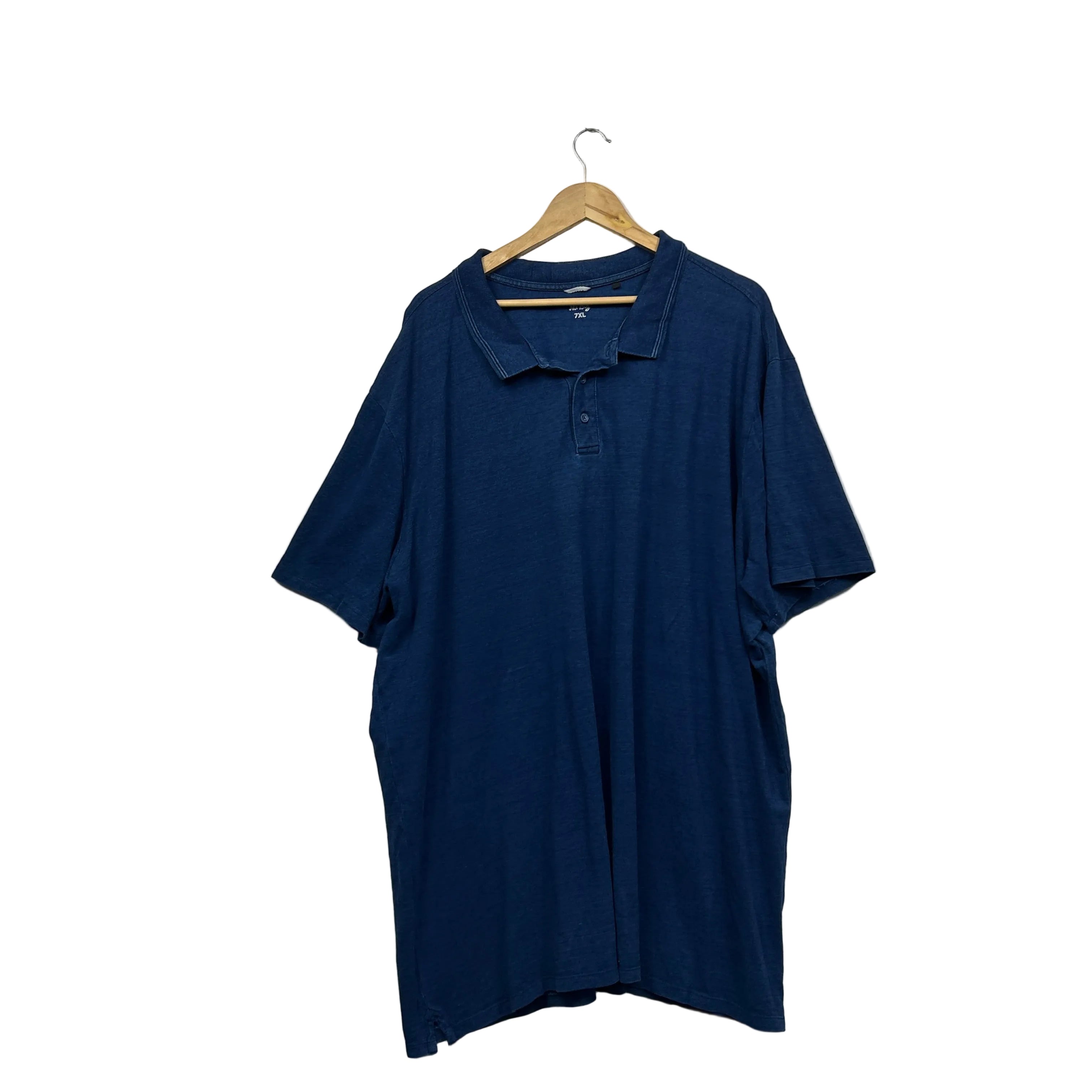 Mr Big Navy Blue Polo Shirt - Size 7XL