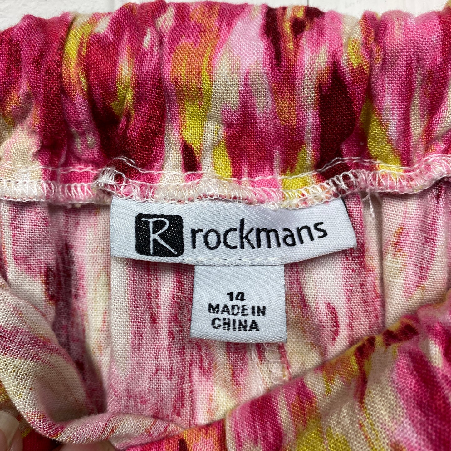 Rockmans Maxi Skirt Size 14 Multicoloured  Midi Length Linen Blend