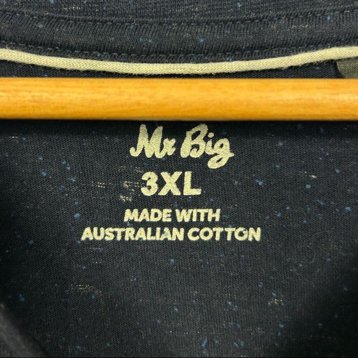 Mr Big Navy Cotton T-Shirt - Size 3XL