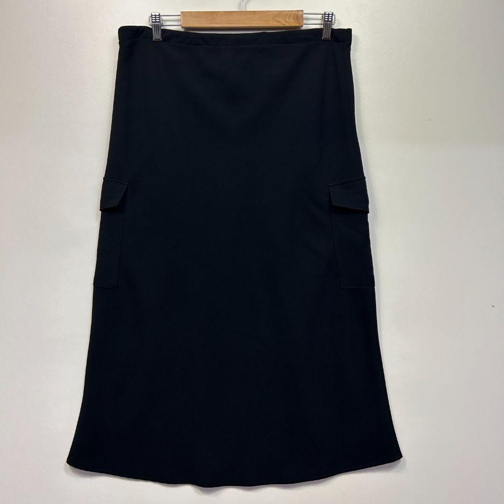 Black Cargo Skirt - Size 16/18
