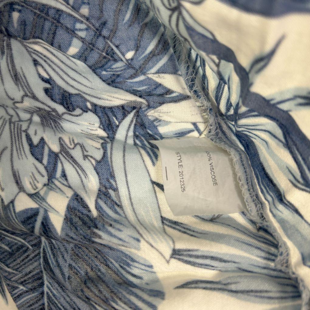 Katies Blue Tropical Cold-Shoulder Top - Size 16