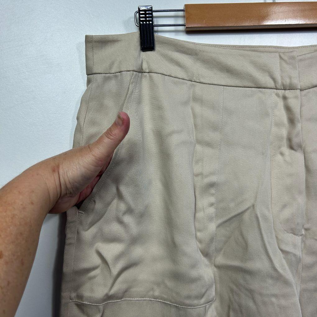 Preview Beige Wide-Leg Pants - Size 18