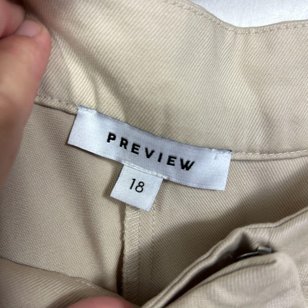 Preview Beige Wide-Leg Pants - Size 18