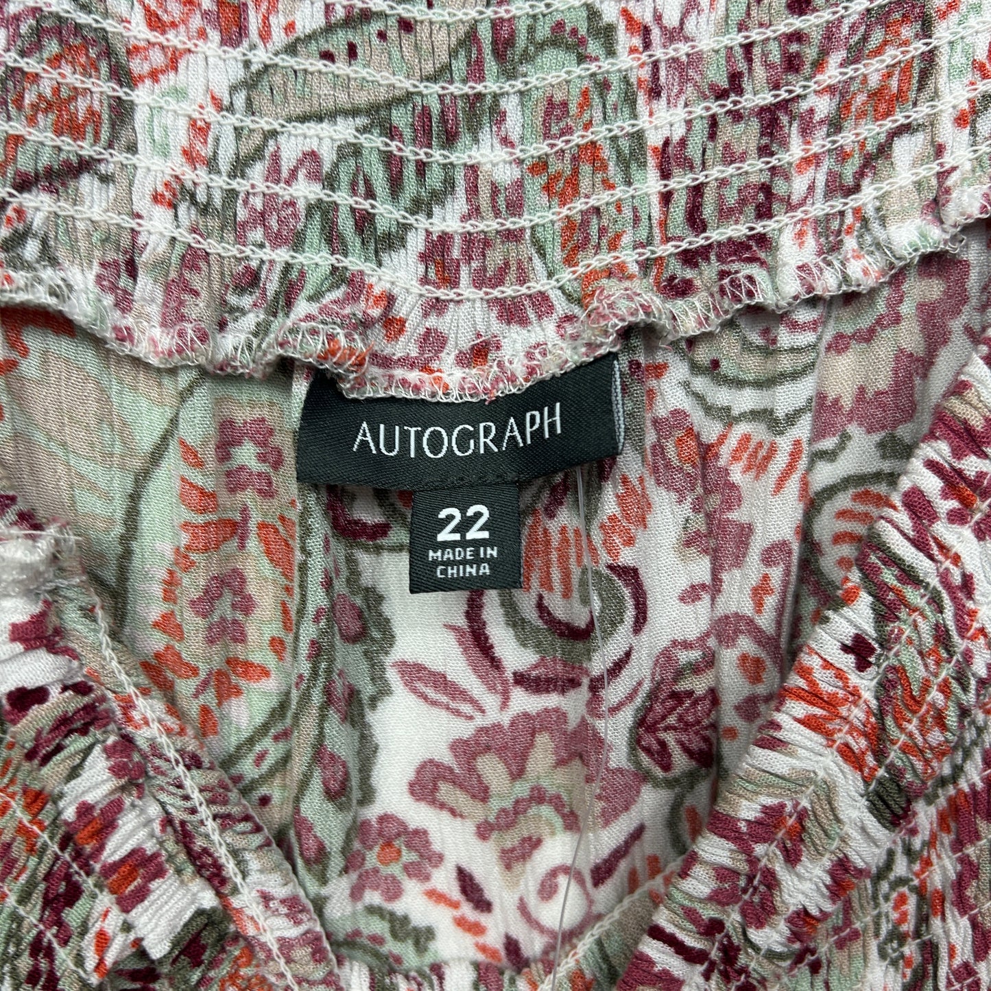 Autograph Paisley Print Tunic Top - Size 22