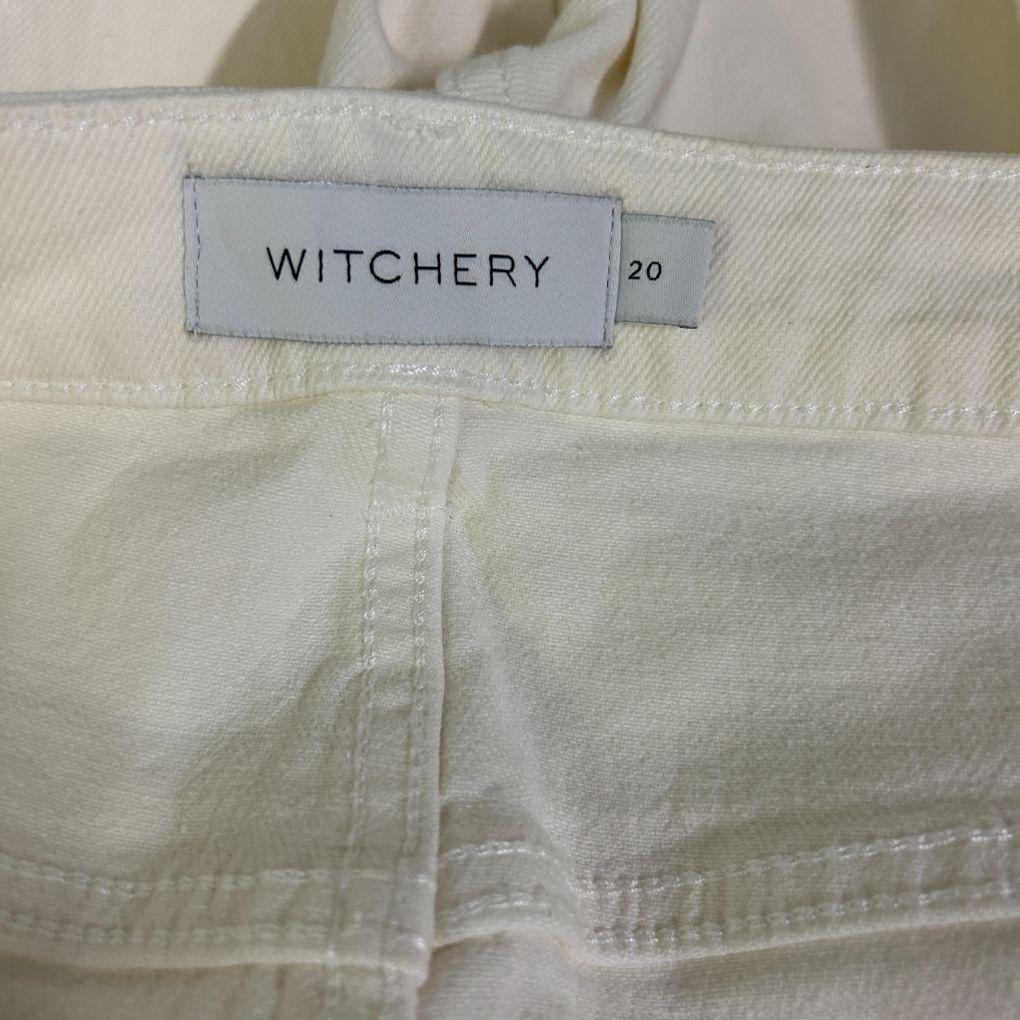 Witchery Cream Jeans - Size 20