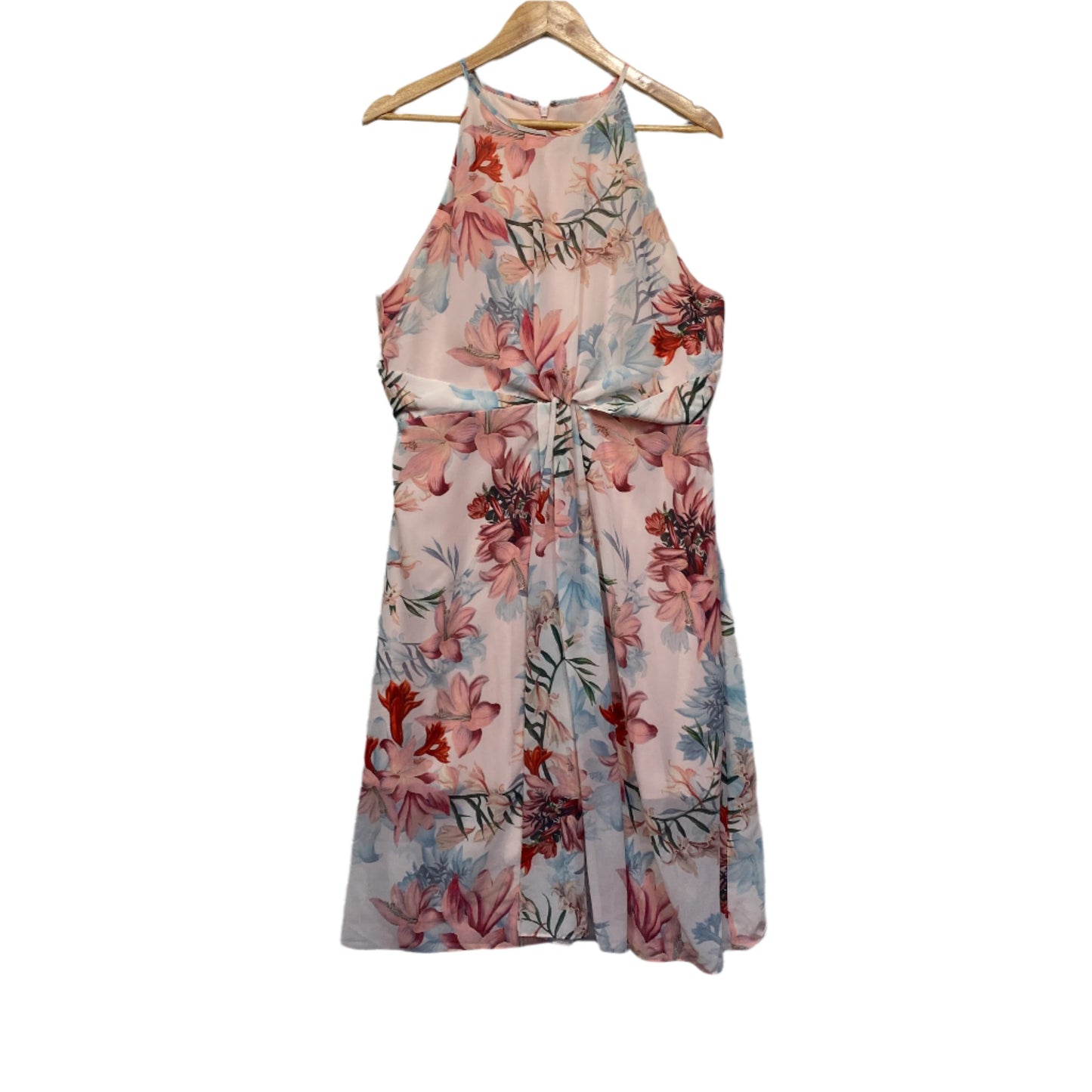 Portmans Dress Size 16 Sleeveless Pink Floral Cocktail