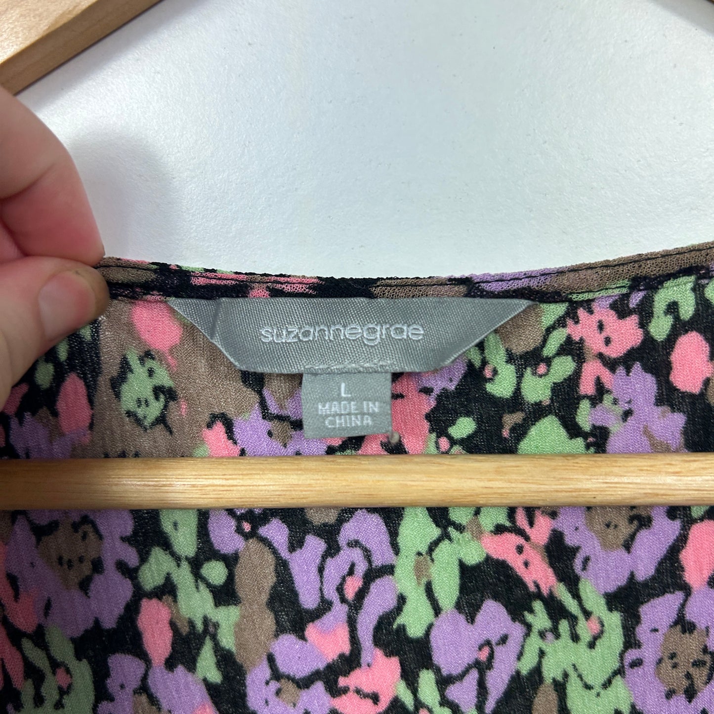 Suzanne Grae Multicoloured Floral Print Shift Dress - Size Large