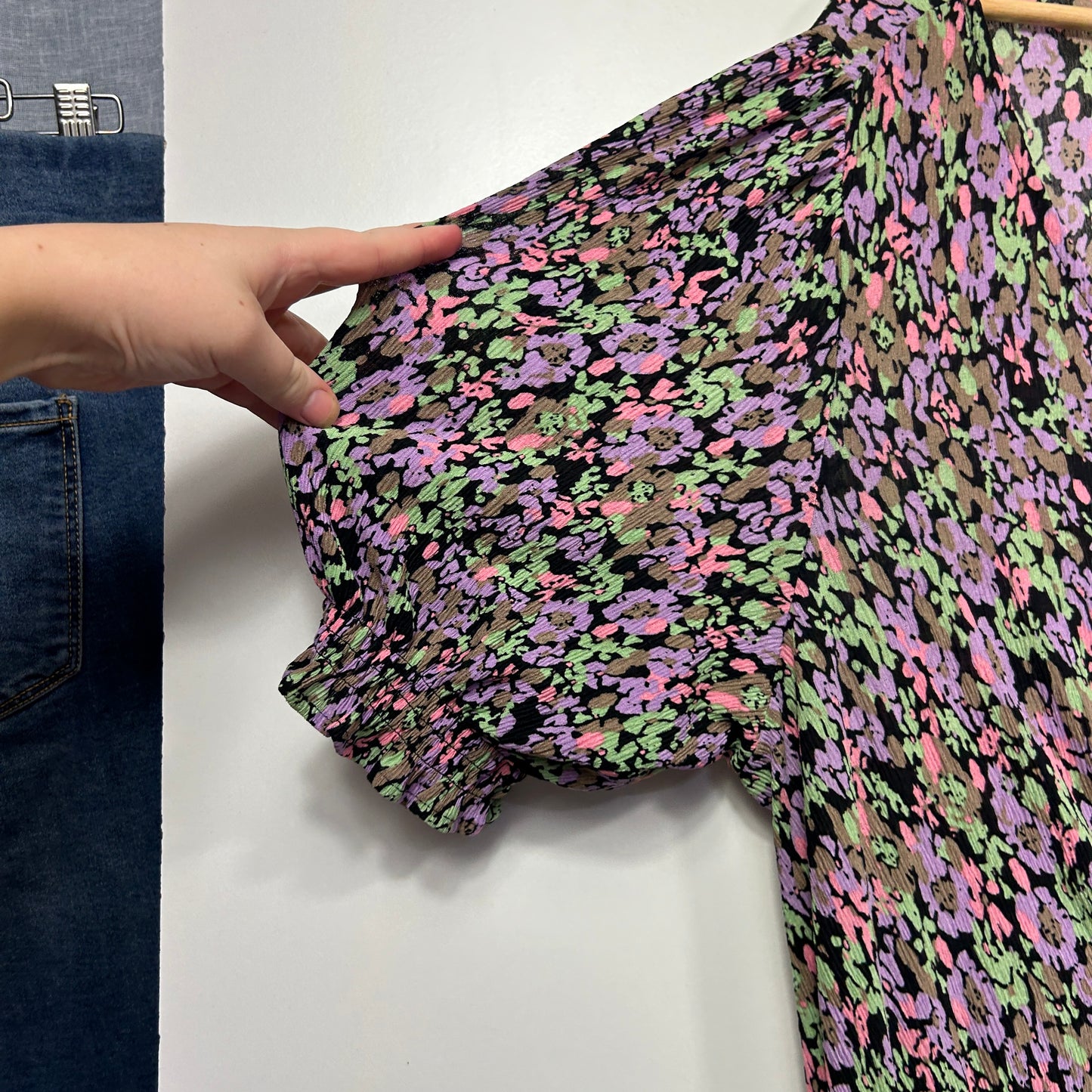 Suzanne Grae Multicoloured Floral Print Shift Dress - Size Large