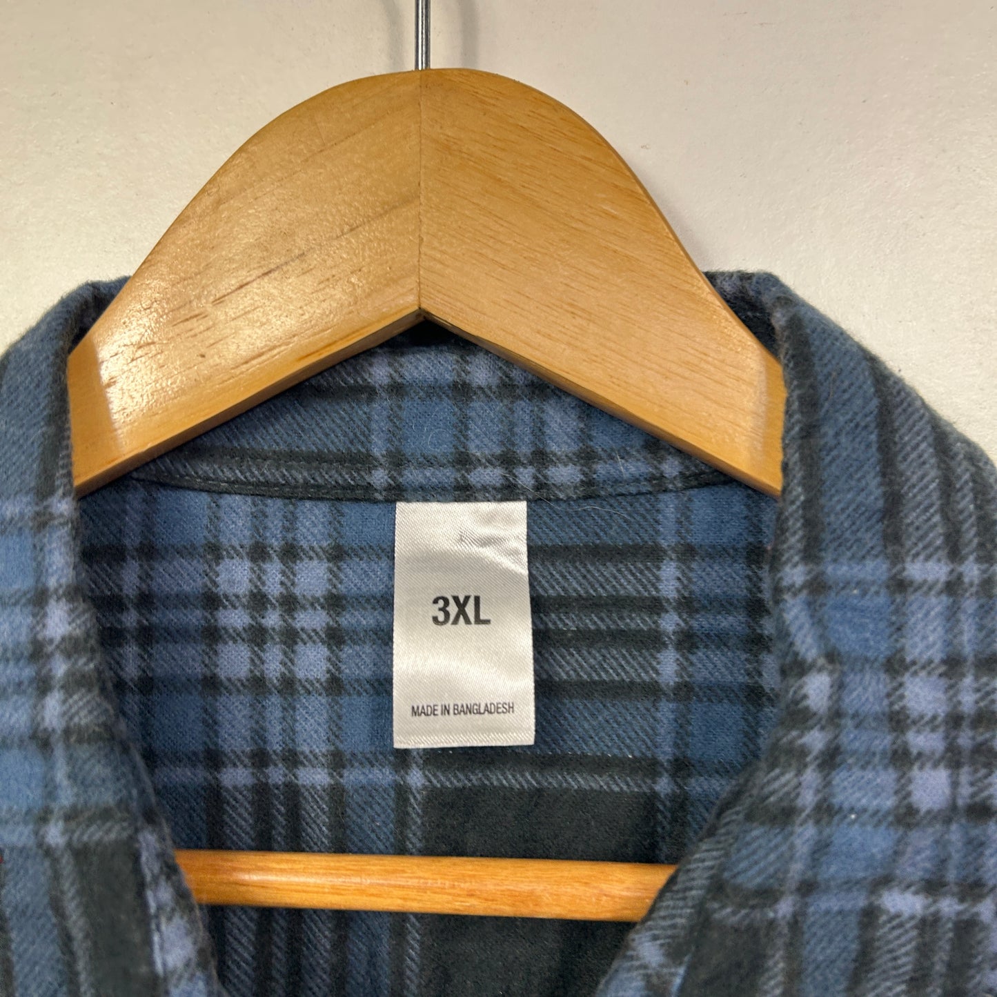 Anko Navy & Green Plaid Flannel Shirt - Size 3XL