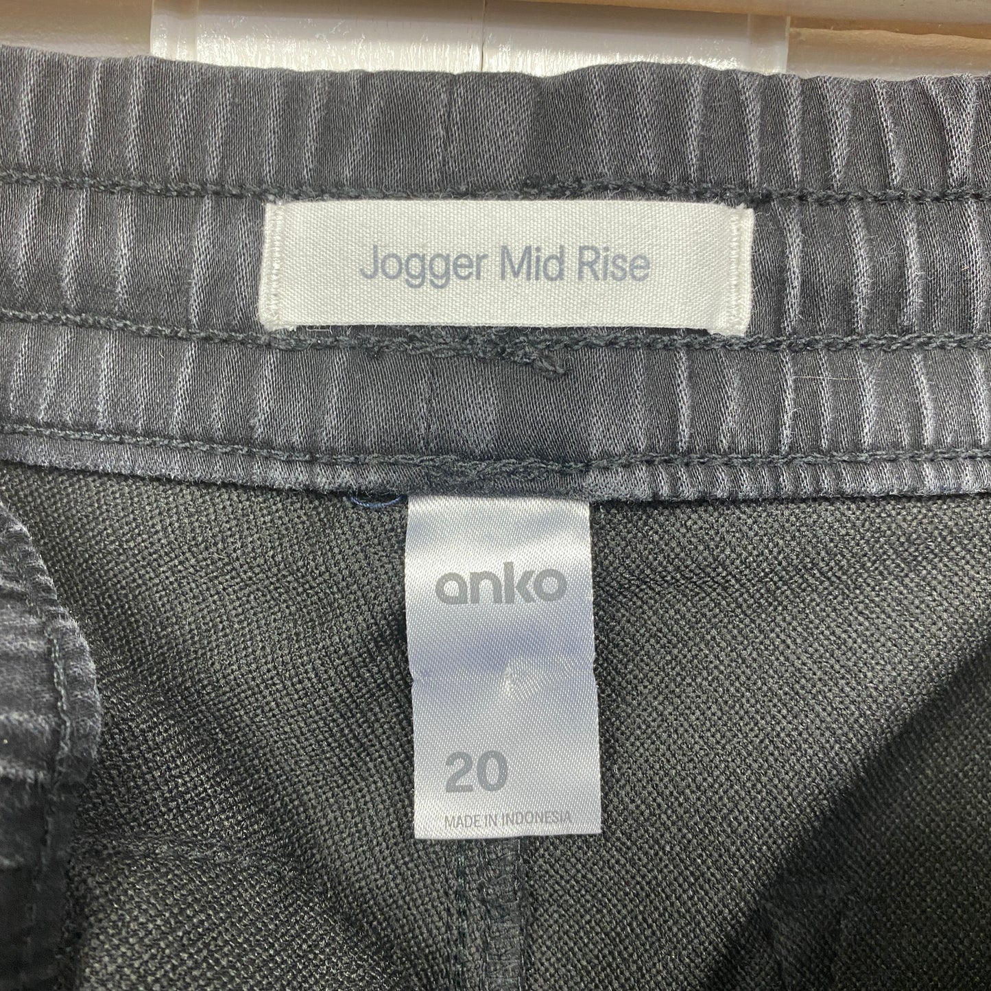 Anko Jogger Jeans Size 20 Black Denim Mid Rise