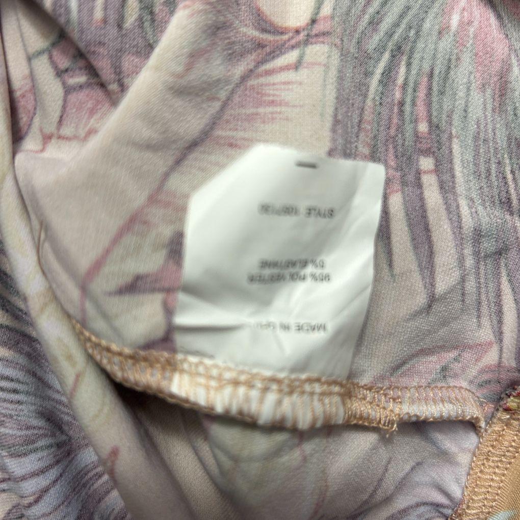 Rockmans Blush Tropical Floral Top - Size L