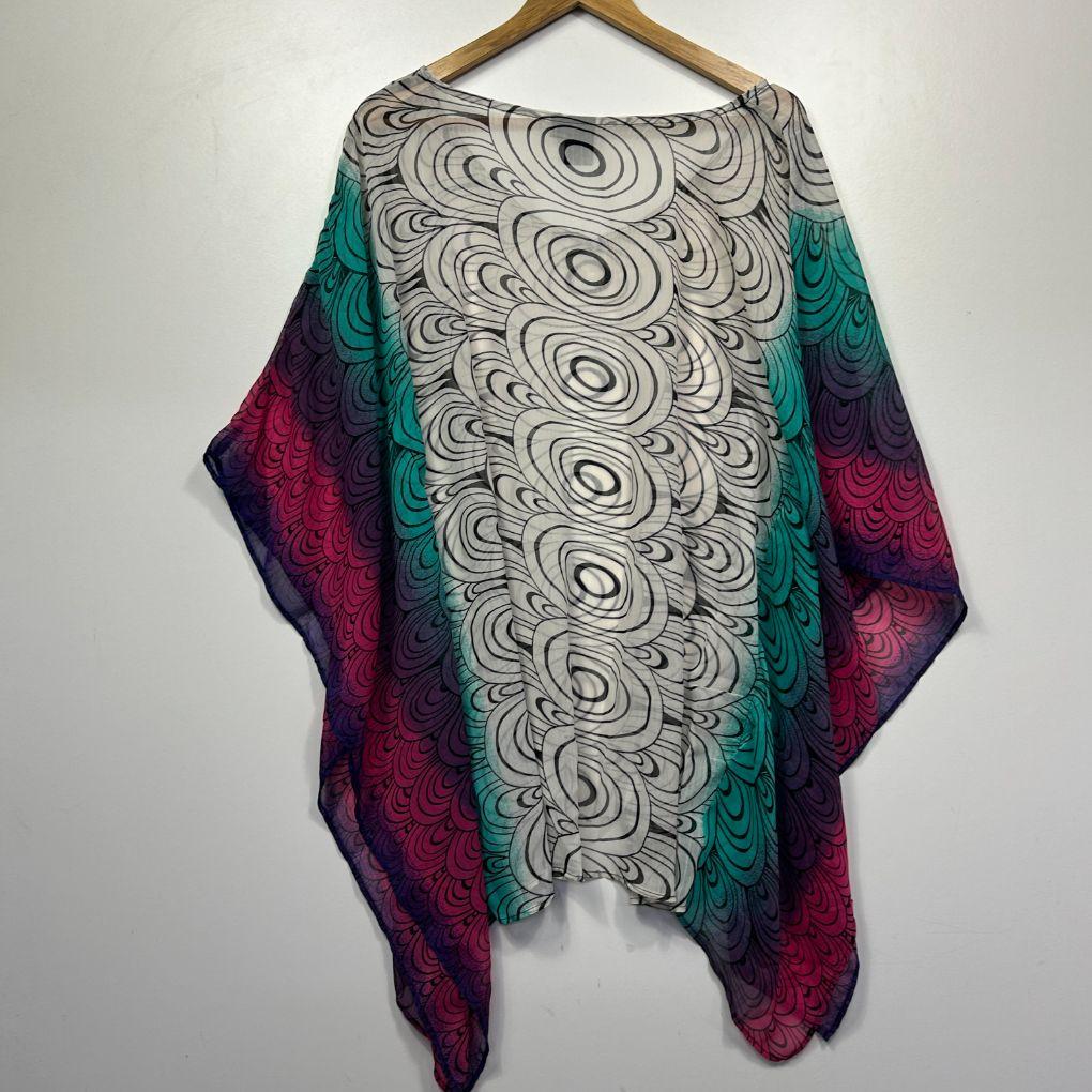 Kaftan Sheer Top - Size 12 (Oversized)