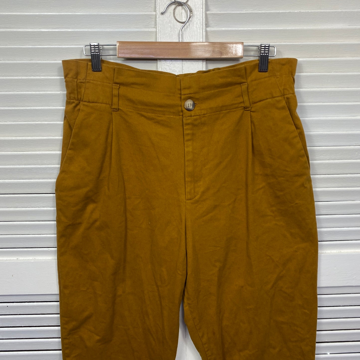 Zara Pants Size 14 Paperbag Pockets Zip Fly