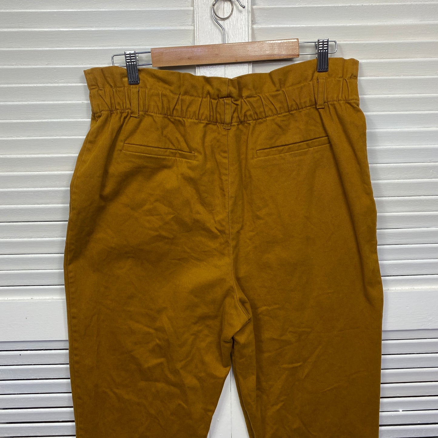 Zara Pants Size 14 Paperbag Pockets Zip Fly