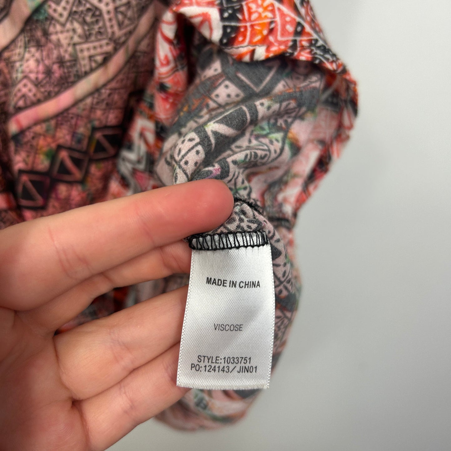 Rockmans Multicolour Print Tunic Top - Size 20