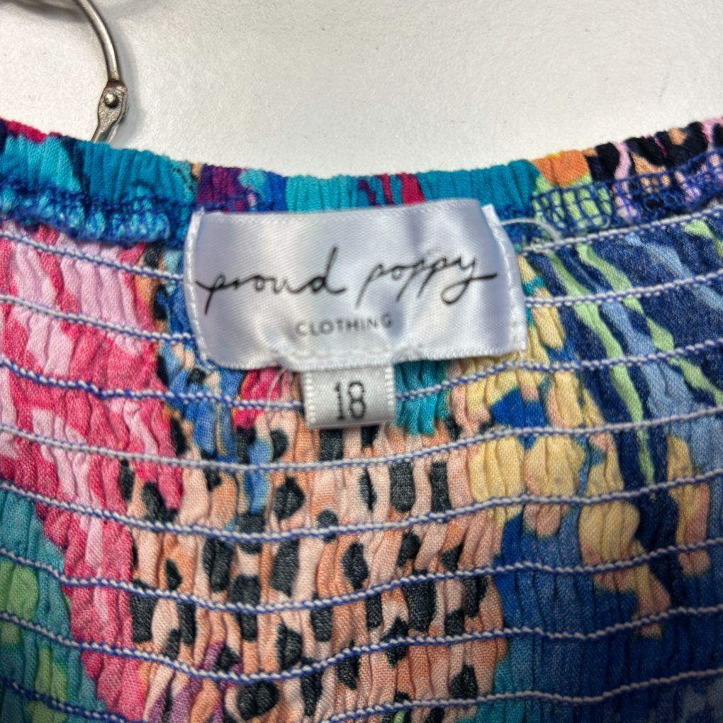 Proud Poppy Multicoloured Dress - Size 18