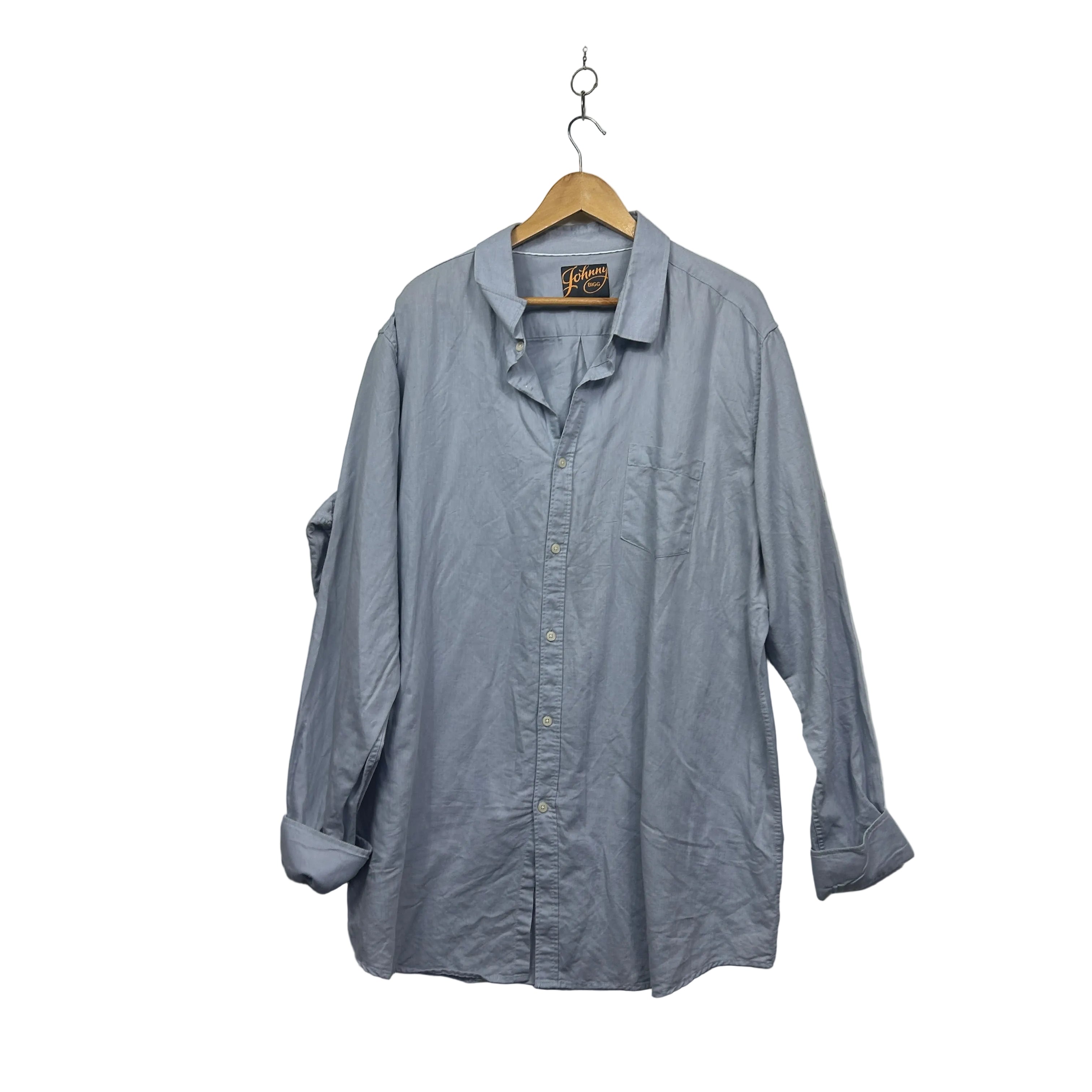 Johnny Bigg Blue Long Sleeve Shirt - Size 4XLT