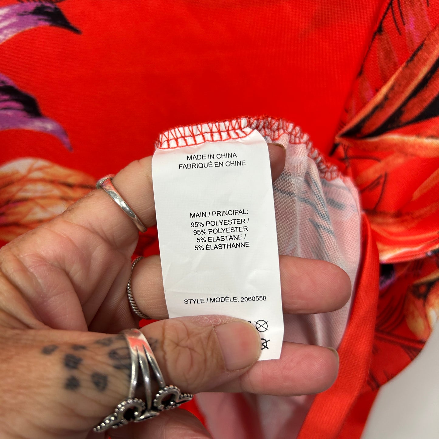 Millers Floral Print Top Size 20 Red Short Sleeve New