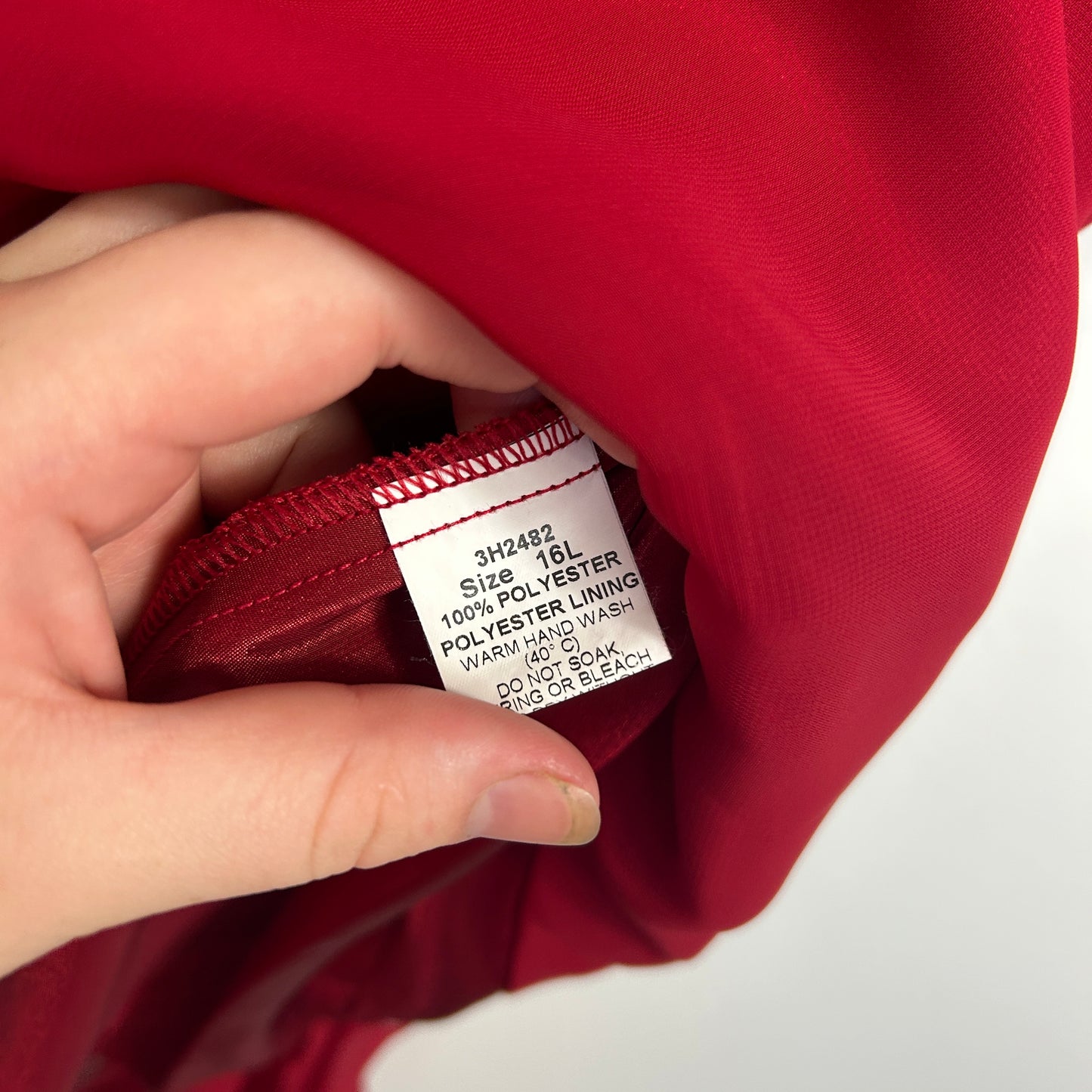 Eve Hunter Burgundy Satin Trim Top with Rosette Detail - Size 16