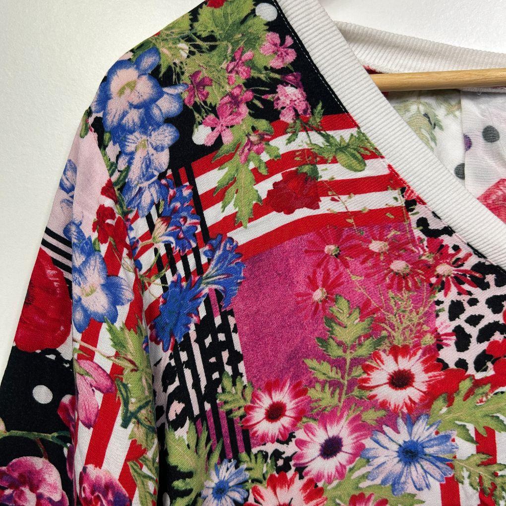 Taking Shape Multicoloured Floral Top - Size 20
