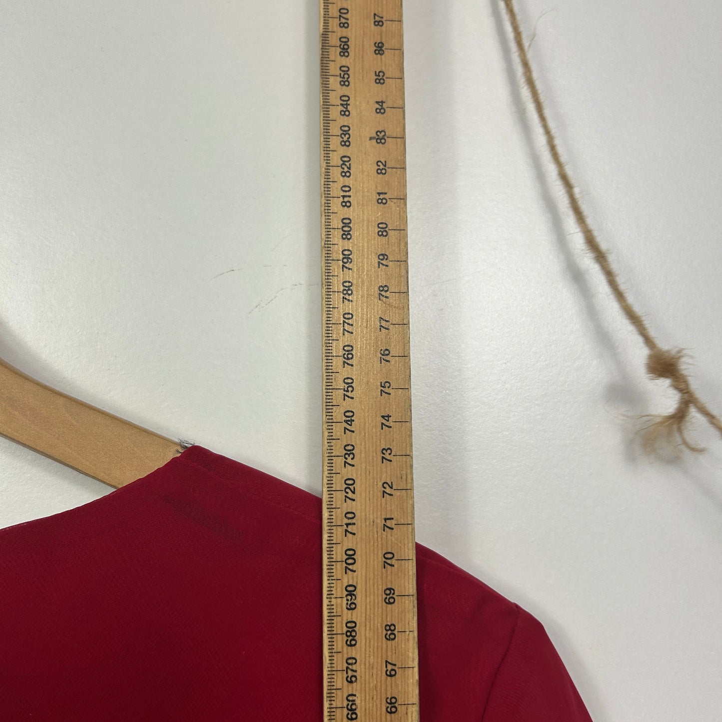 Eve Hunter Burgundy Satin Trim Top with Rosette Detail - Size 16