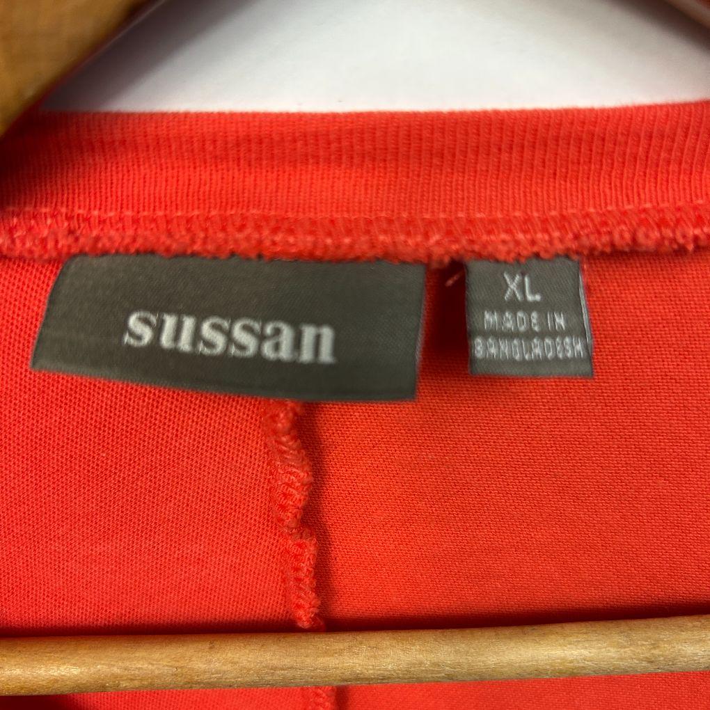 Sussan Red Cotton Top - Size XL