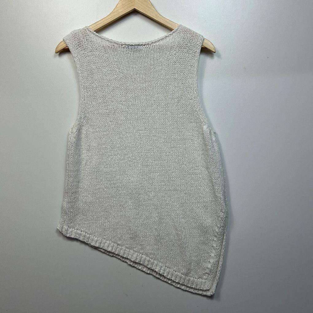 Sussan Cream Cotton Knit Top - Size XL