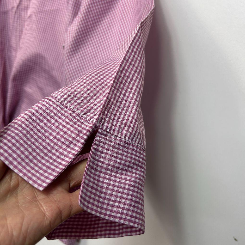Vintage Miller's Gingham Check Pink Shirt - Size 18