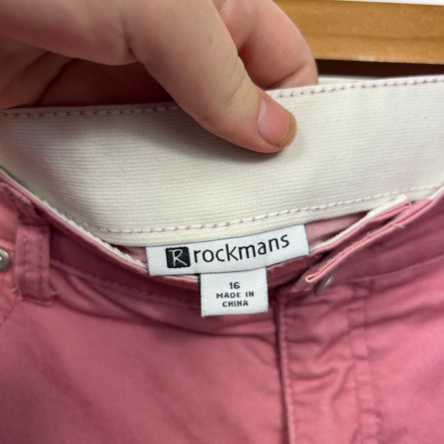 Rockmans Dusty Rose Pink Capri Pants with Pockets - Size 16