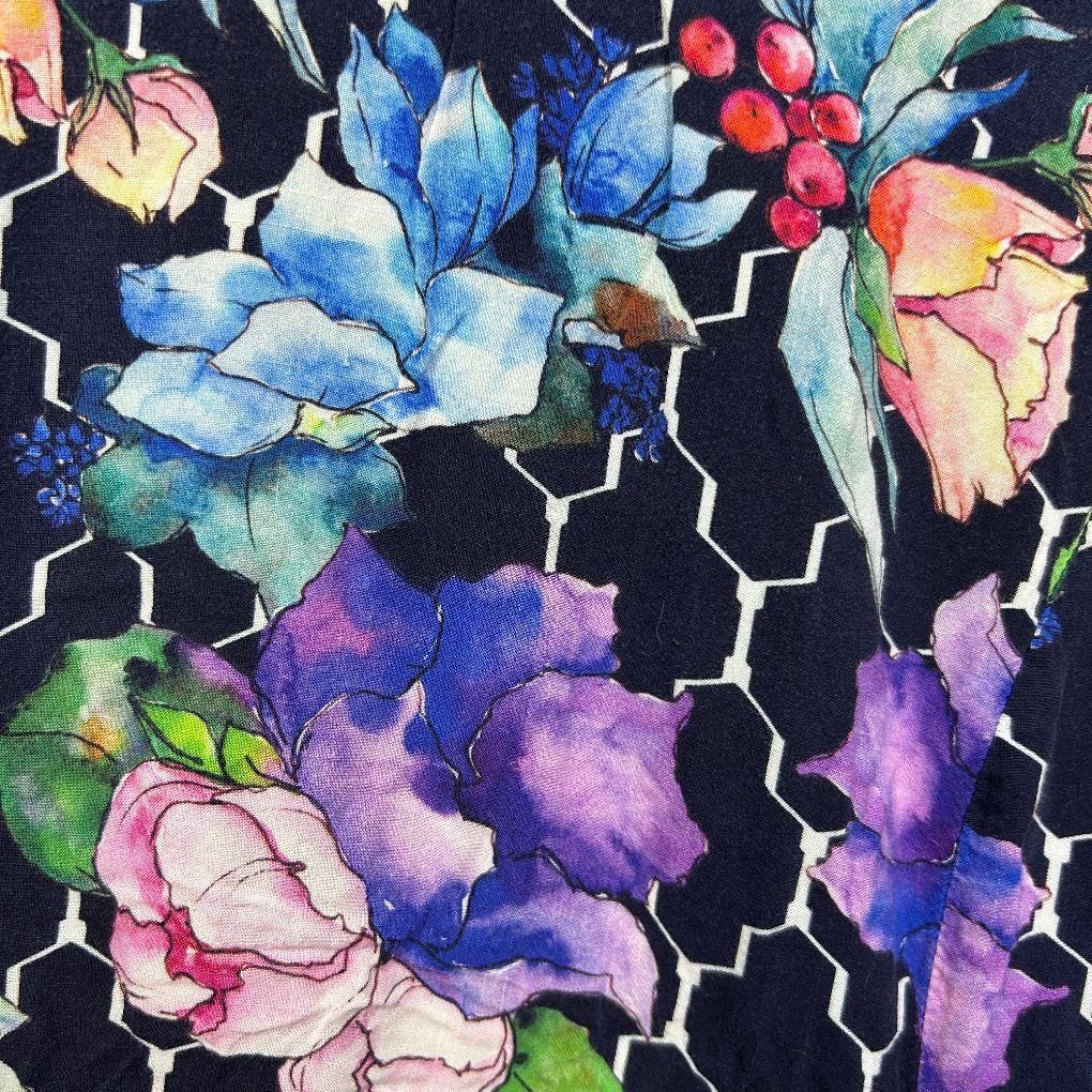 Virtuelle Navy Floral Dress - Size 14