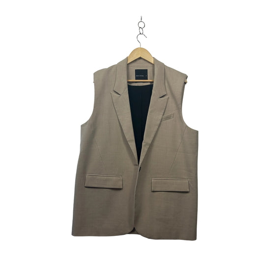 Decjuba Beige Longline Vest - Size 18