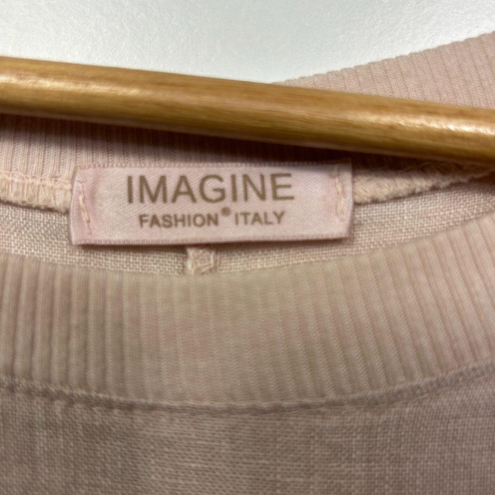 Imagine Pink Linen Dress - One Size