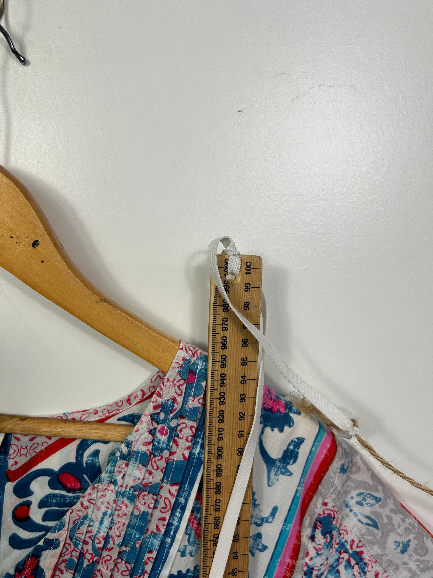 Orientique Multicoloured Print Tunic Boho Dress - Size 16