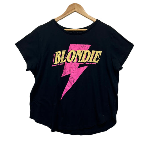Blondie Tshirt Size 20 Black Short Sleeve