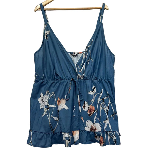 Bloomchic Blue Floral Cami Top - Size 26