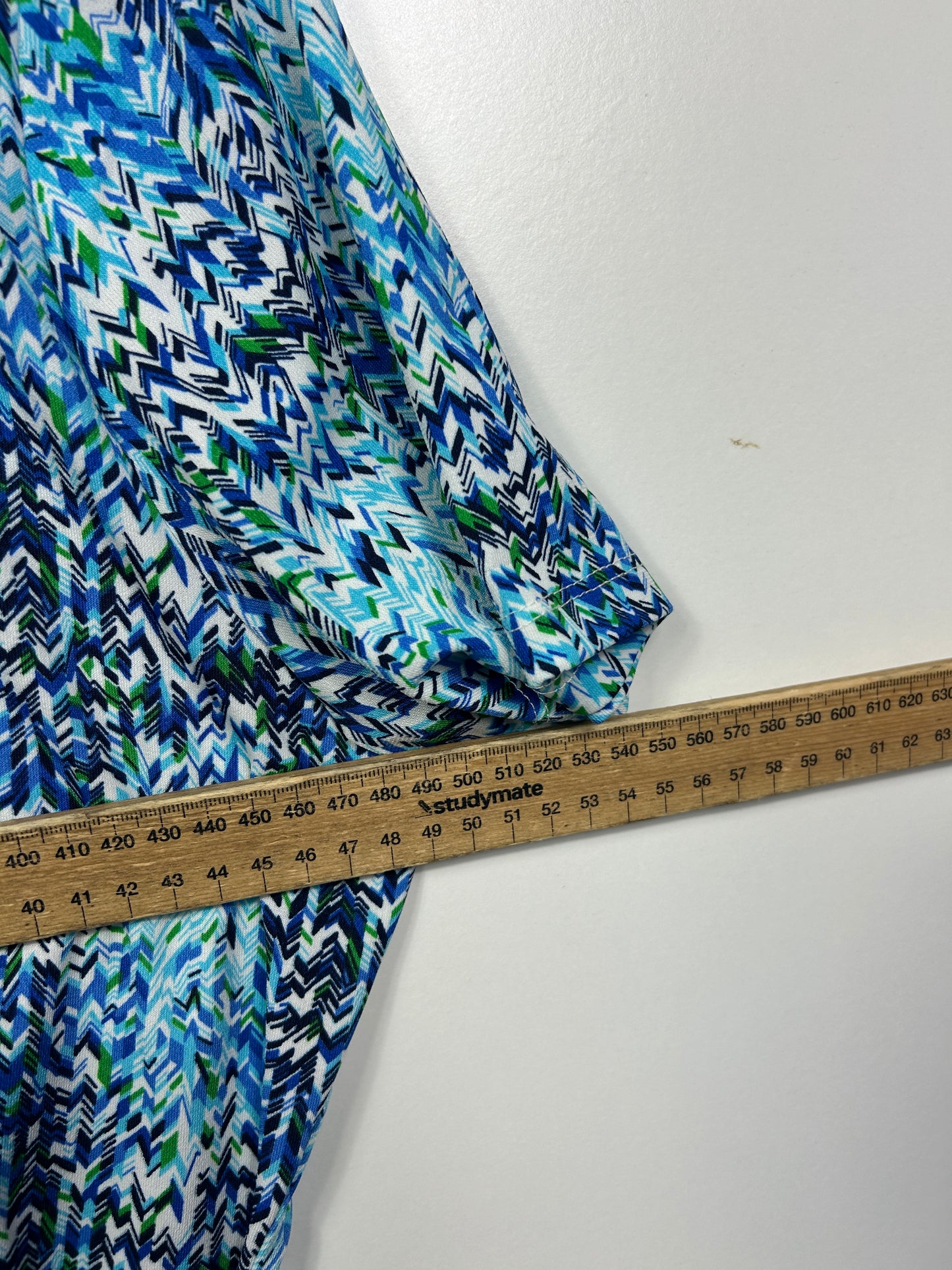 Noni B Blue Multicoloured Print Top - Size L