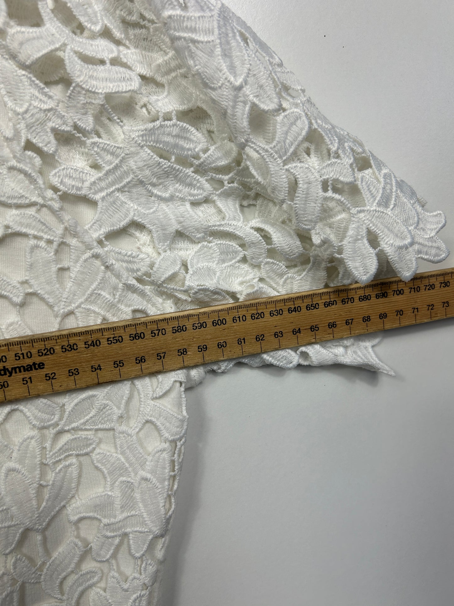 Millers White Top with Lace Sleeves - Size 20