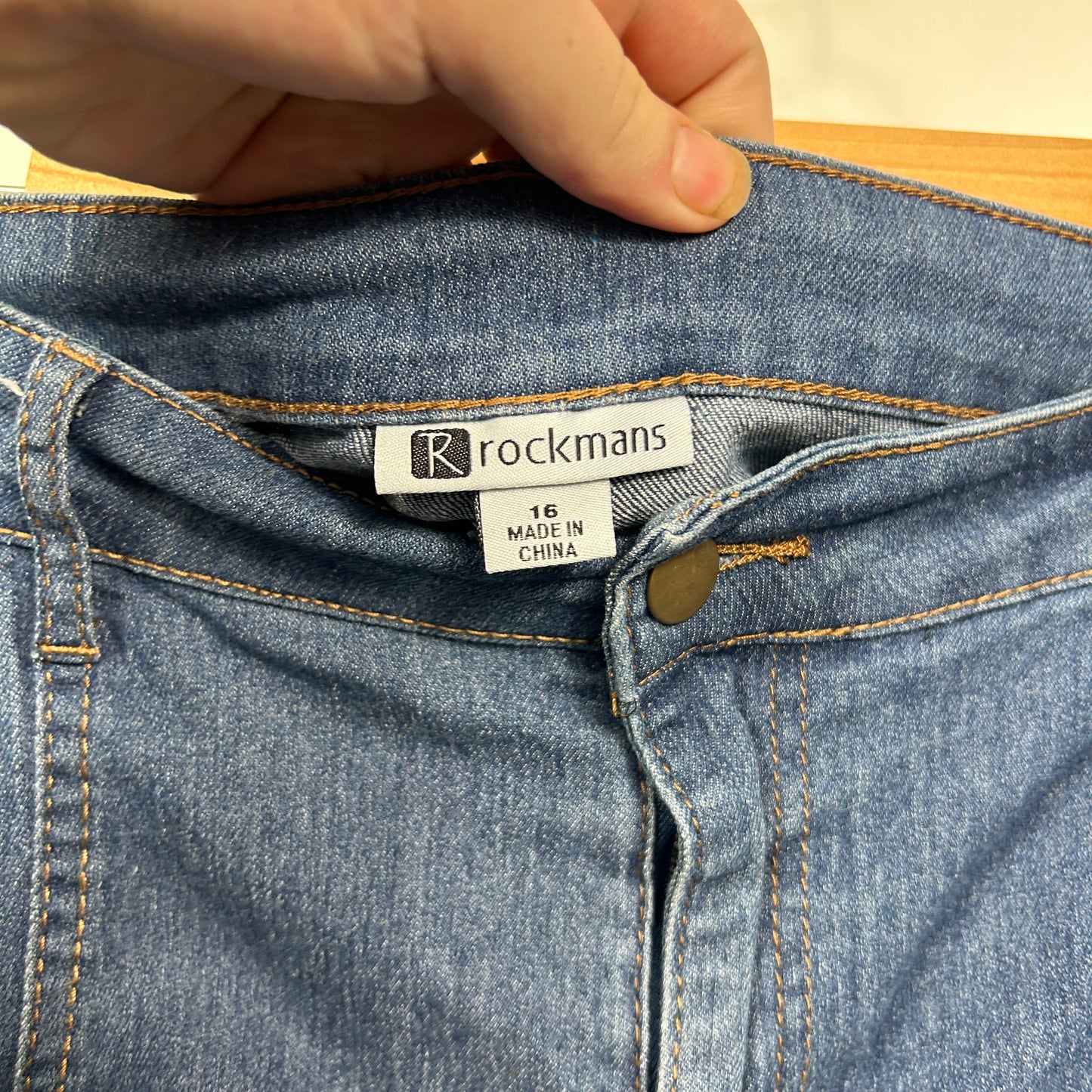 Rockmans Denim A-Line Skirt - Size 16