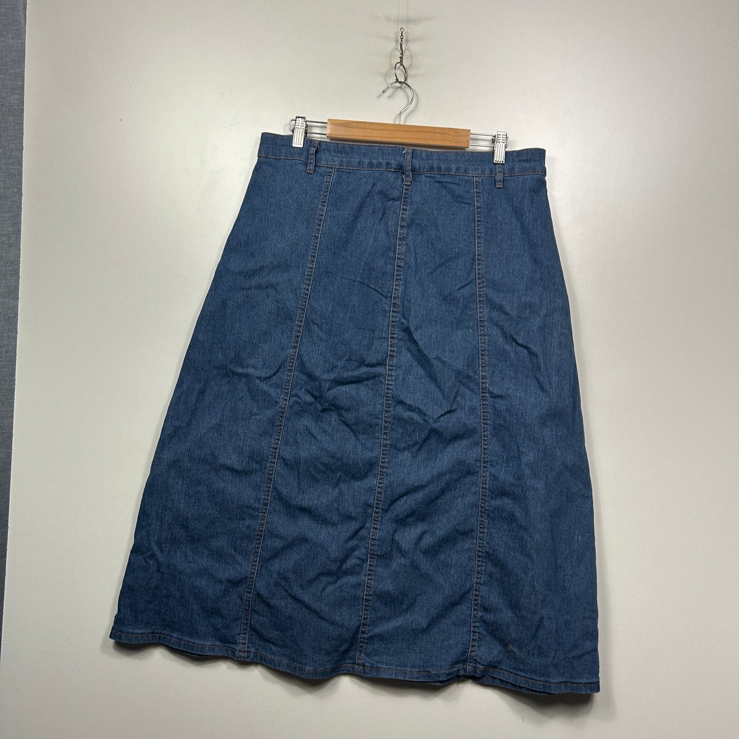 Rockmans Denim A-Line Skirt - Size 16