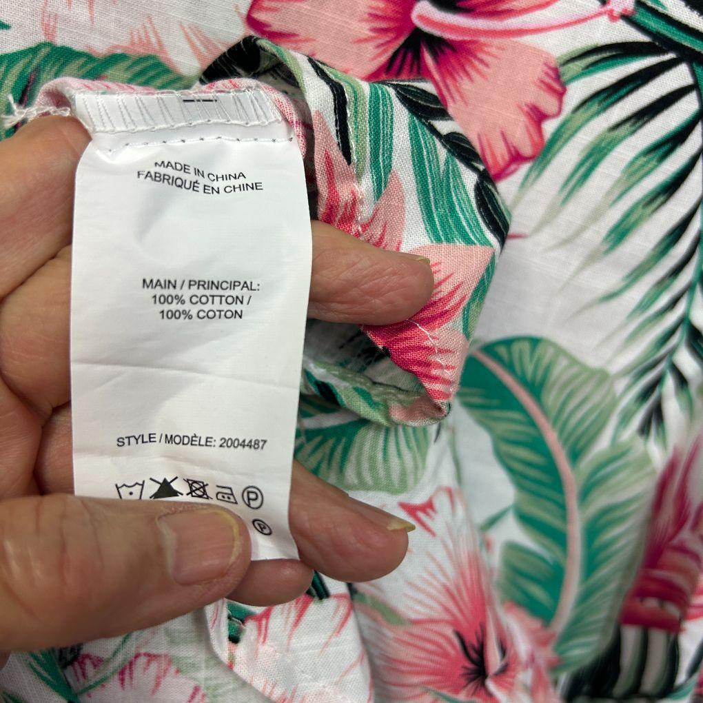 Millers White Multicoloured Cotton Dress - Size 16